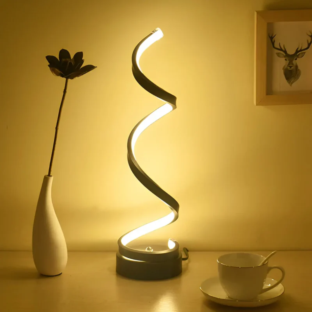 Brehn | Dimmbar moderne Spiral Tischlampe - LumaSpiral