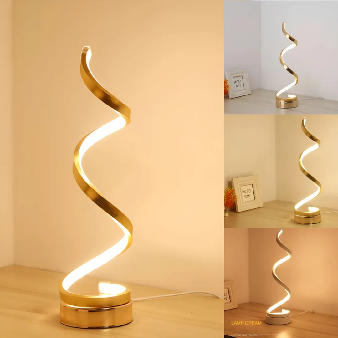 Brehn | Dimmbar moderne Spiral Tischlampe - LumaSpiral