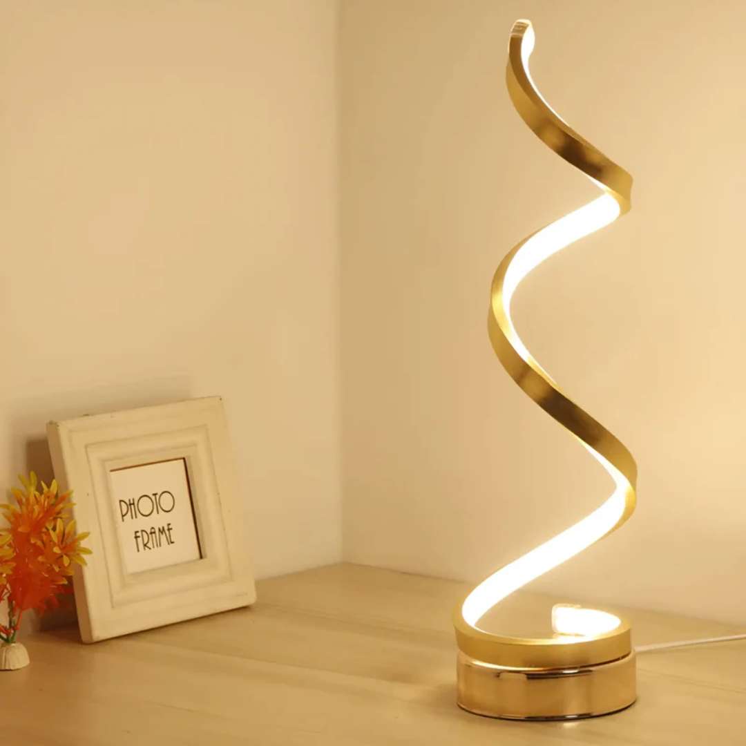 Brehn | Dimmbar moderne Spiral Tischlampe - LumaSpiral
