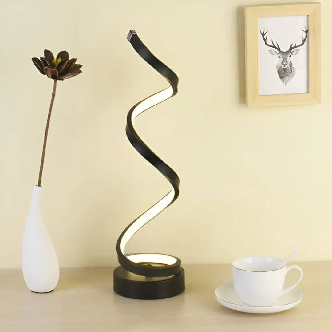 Brehn | Dimmbar moderne Spiral Tischlampe - LumaSpiral