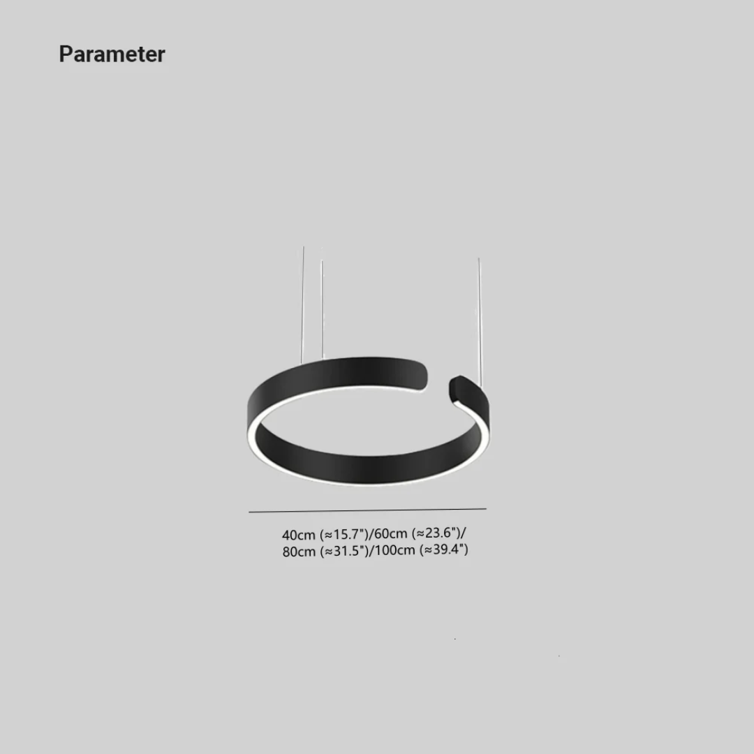 Brehn | Moderne Ring LED Pendelleuchte - HaloRing