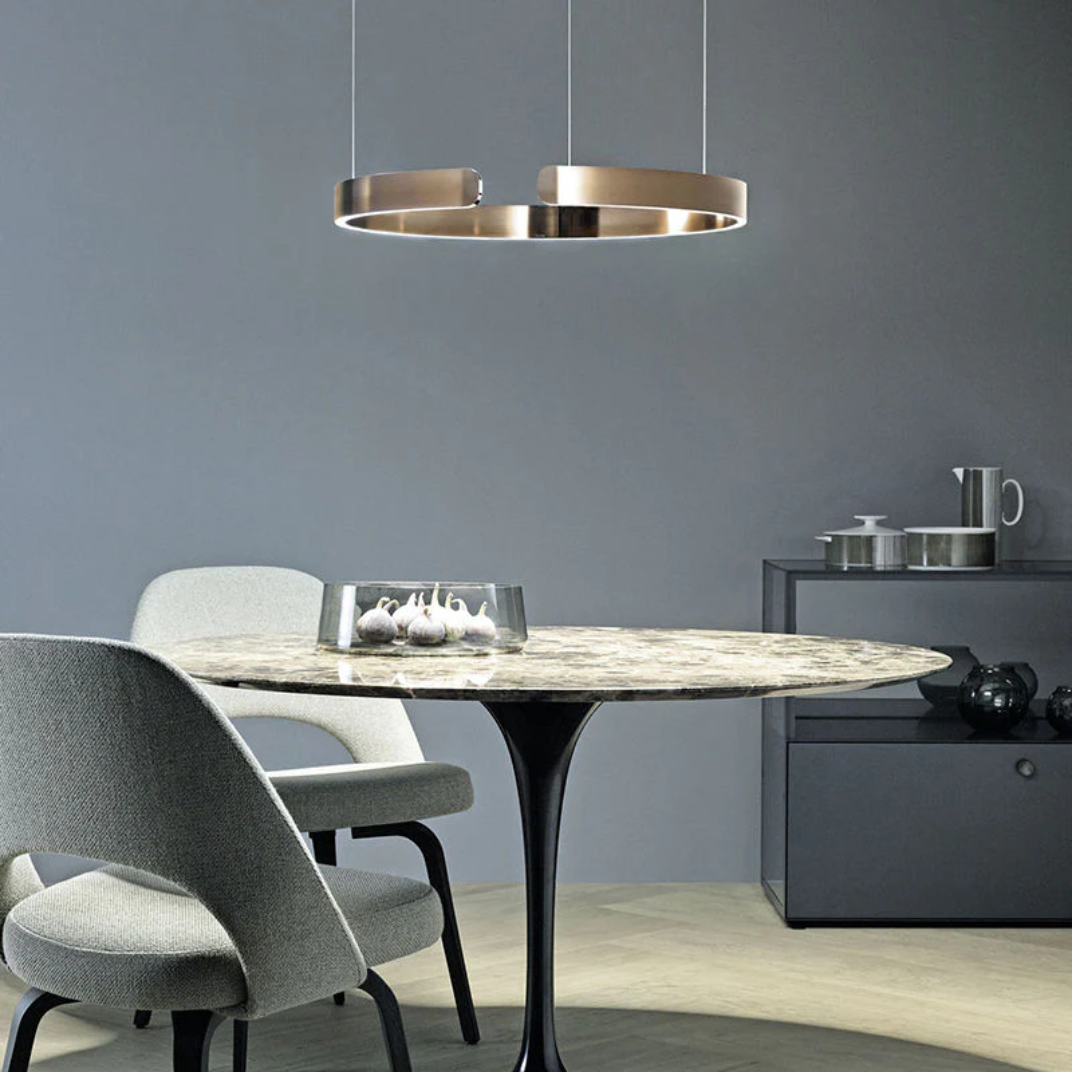 Brehn | Moderne Ring LED Pendelleuchte - HaloRing