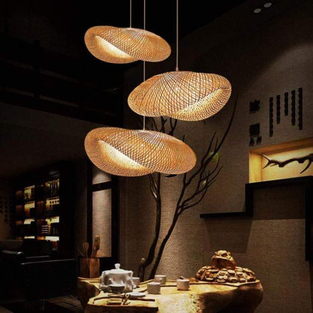 Brehn | Design LED Pendelleuchte Bambus Kugeln - EcoSphere