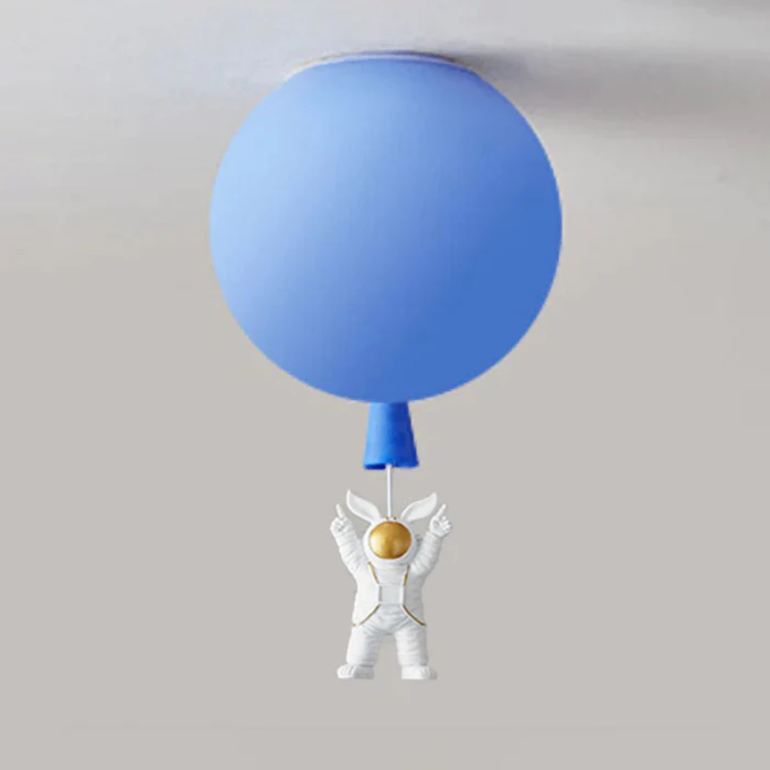 Brehn | Trendy Mond/Astronaut Kinderzimmer LED-Deckenlampe - CosmoGlow