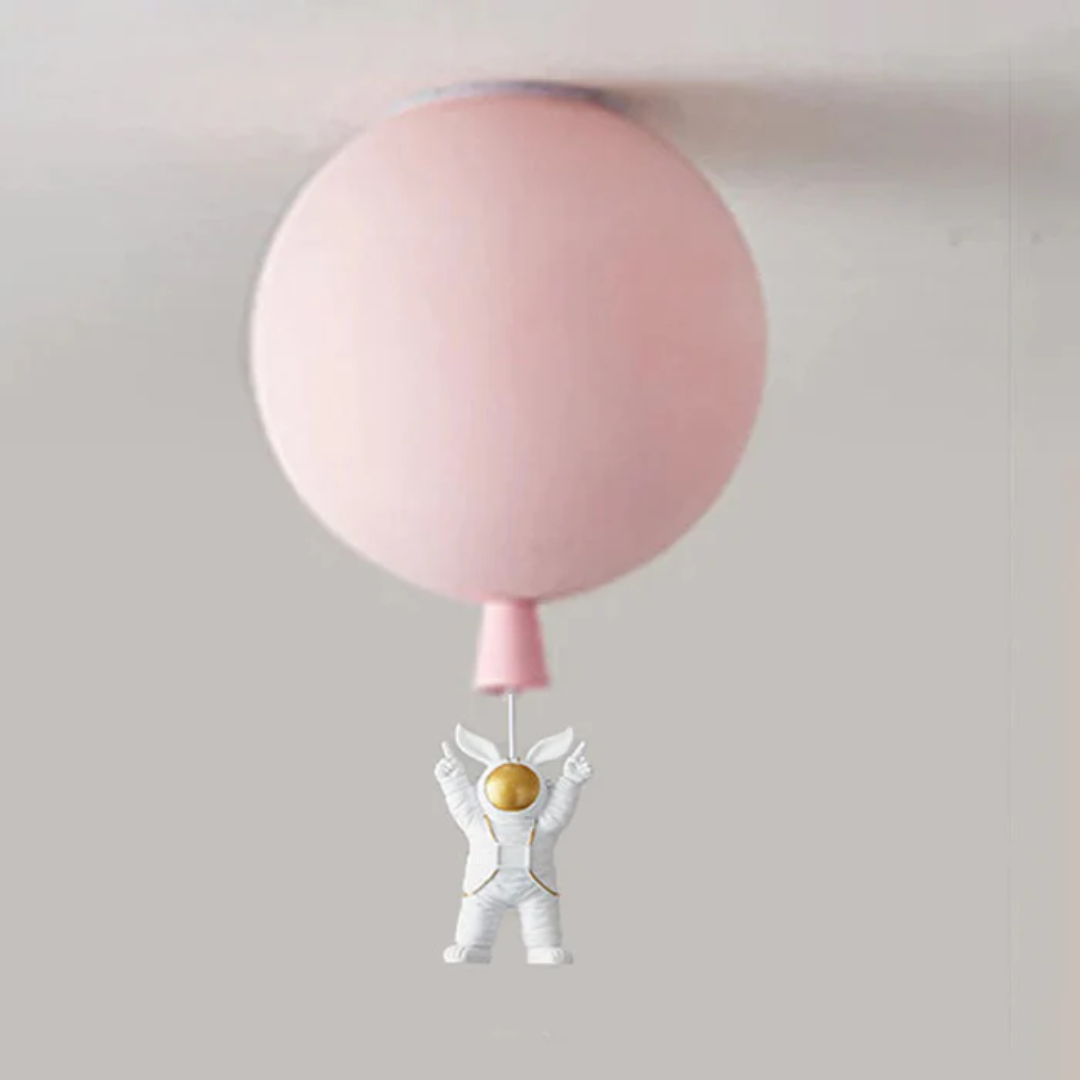 Brehn | Trendy Mond/Astronaut Kinderzimmer LED-Deckenlampe - CosmoGlow