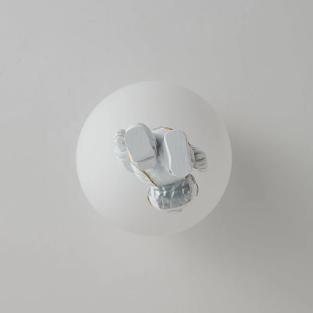 Brehn | Trendy Mond/Astronaut Kinderzimmer LED-Deckenlampe - CosmoGlow
