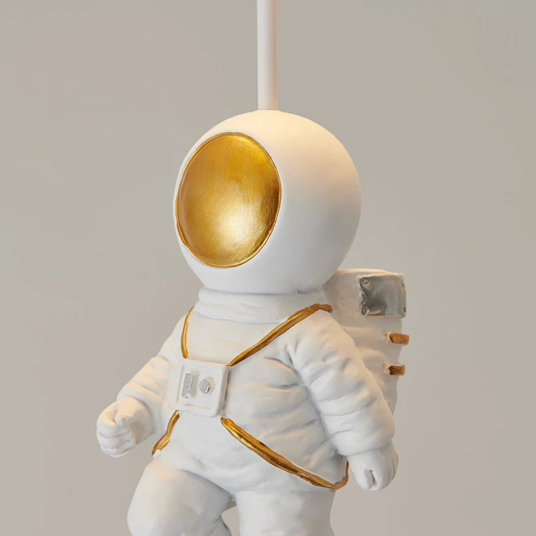 Brehn | Trendy Mond/Astronaut Kinderzimmer LED-Deckenlampe - CosmoGlow