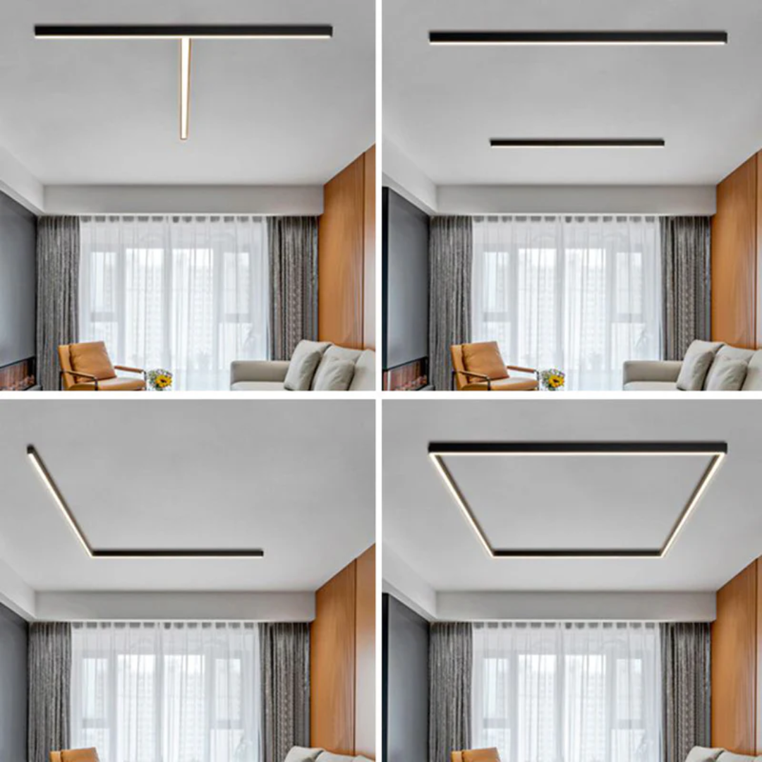 Brehn | Industrielle lineare LED-Deckenlampe - Stratum