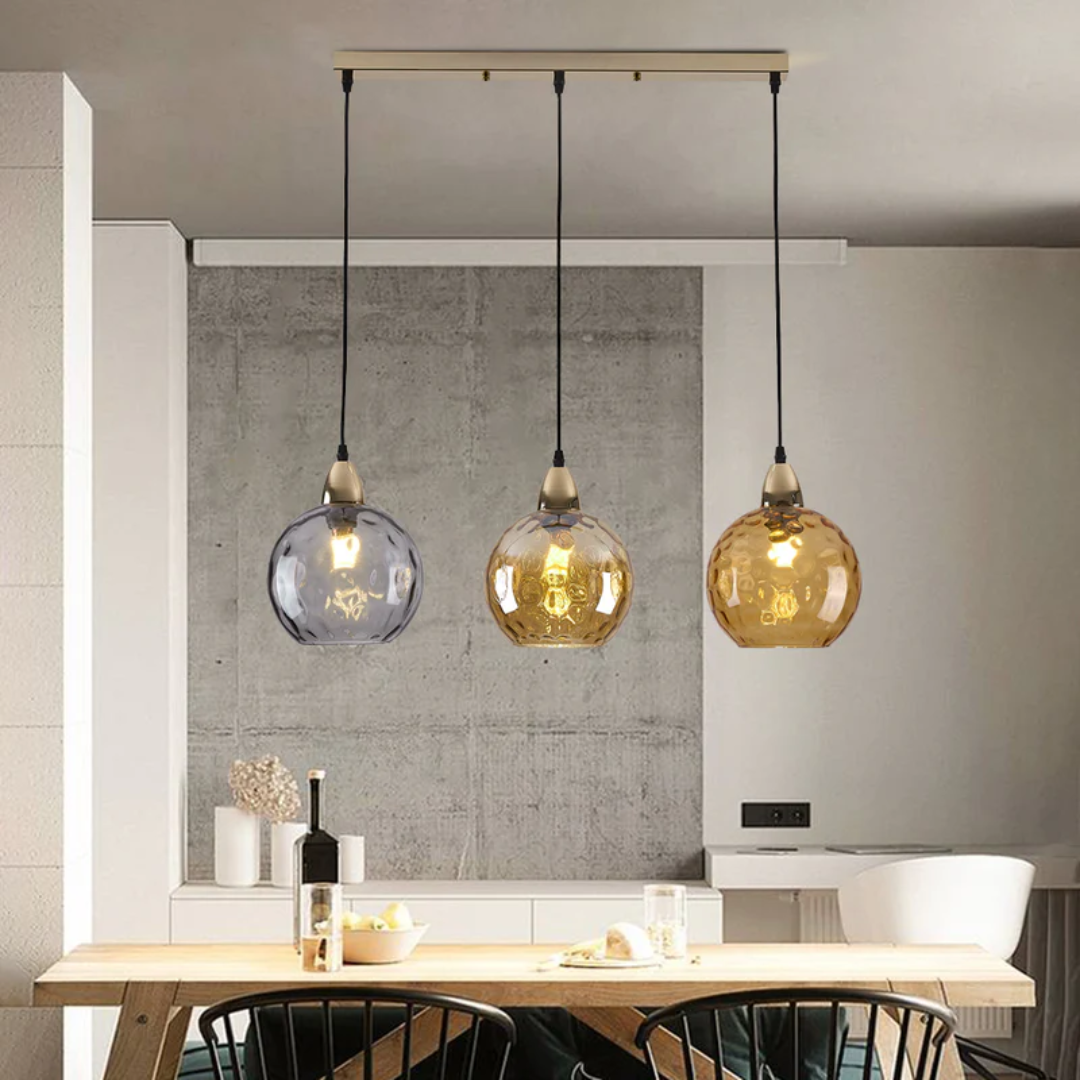 Moderne Cluster Pendelleuchte mit 3 Lichtern - Cascade | Brehn