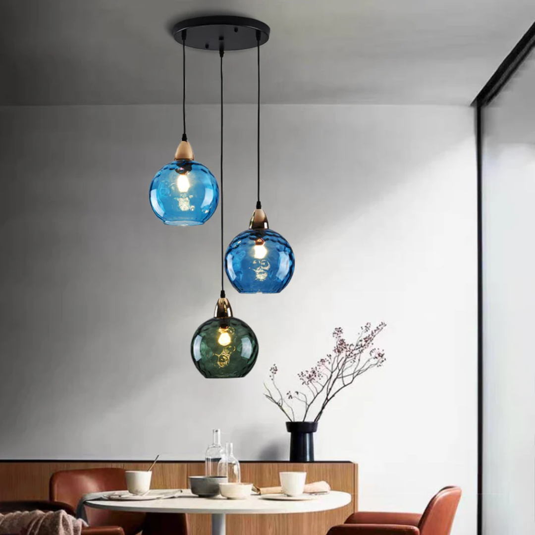 Moderne Cluster Pendelleuchte mit 3 Lichtern - Cascade | Brehn