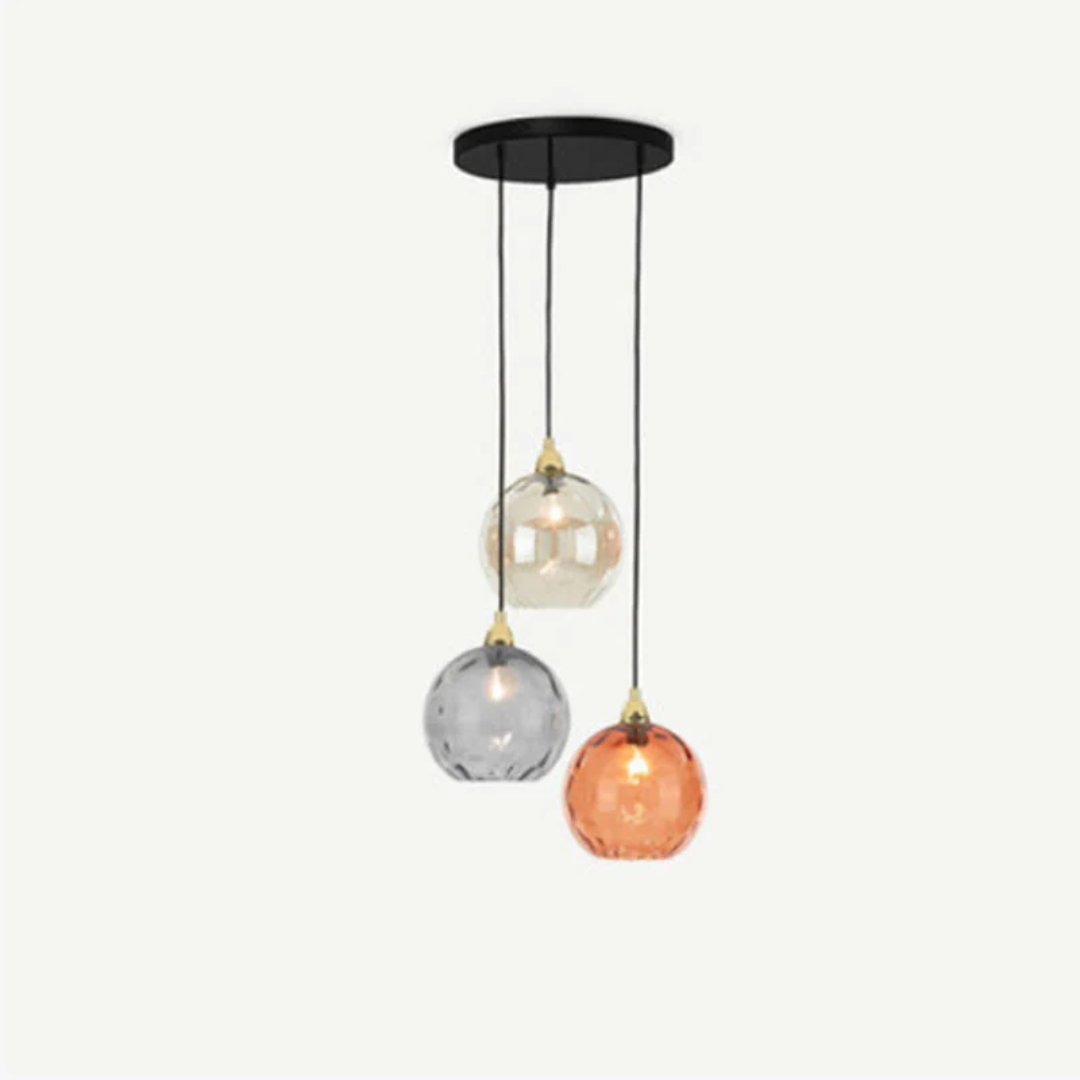 Moderne Cluster Pendelleuchte mit 3 Lichtern - Cascade | Brehn