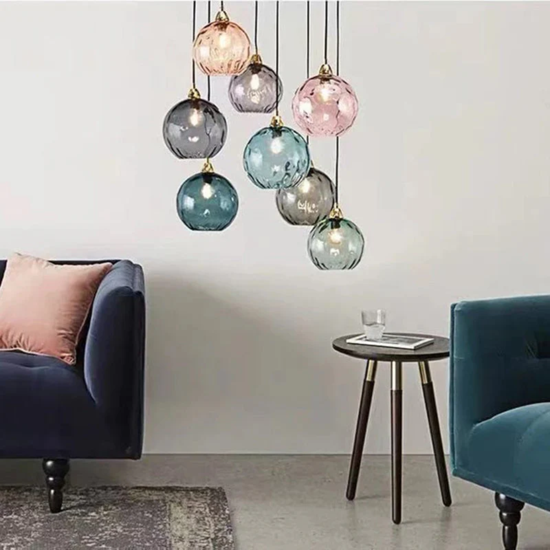 Moderne Cluster Pendelleuchte mit 3 Lichtern - Cascade | Brehn
