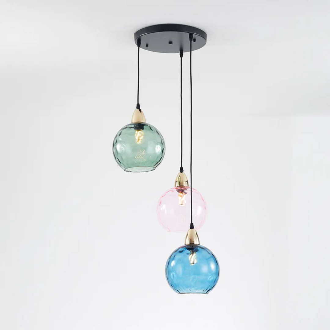 Moderne Cluster Pendelleuchte mit 3 Lichtern - Cascade | Brehn