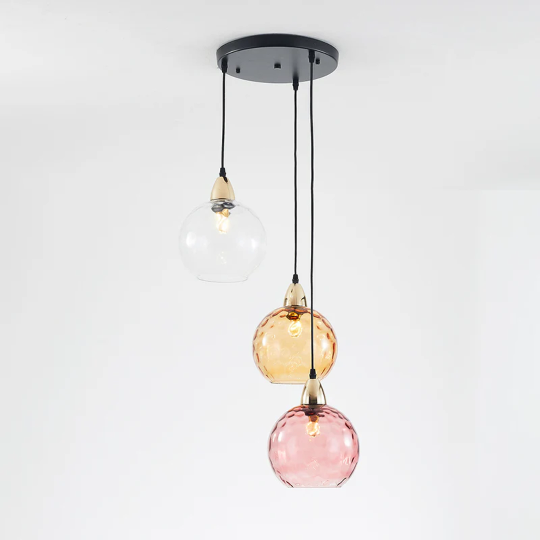 Moderne Cluster Pendelleuchte mit 3 Lichtern - Cascade | Brehn