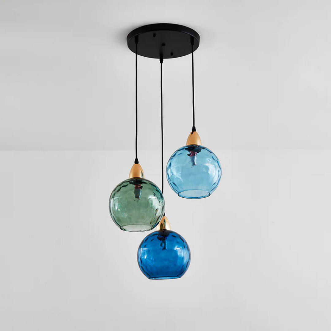 Moderne Cluster Pendelleuchte mit 3 Lichtern - Cascade | Brehn