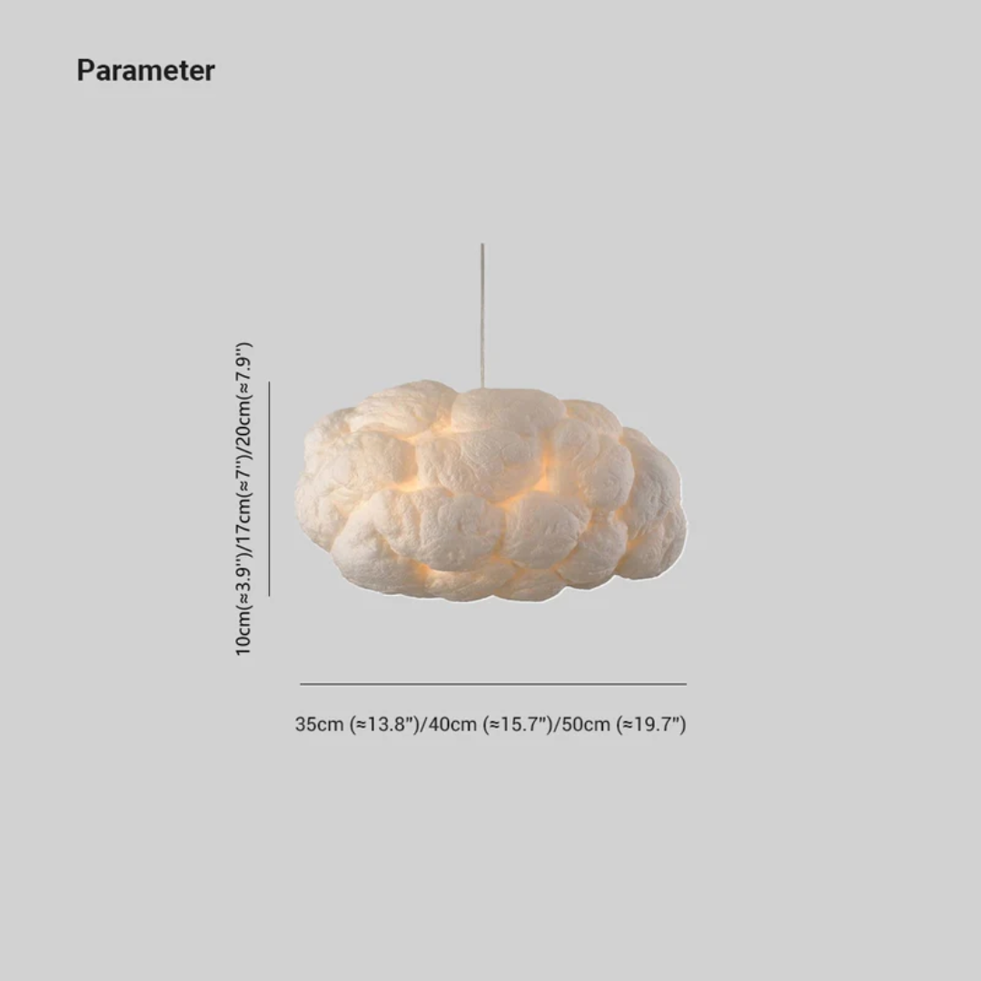 Brehn | Design Cloud LED Pendelleuchte Weiß PVC/Baumwolle - Nimbus