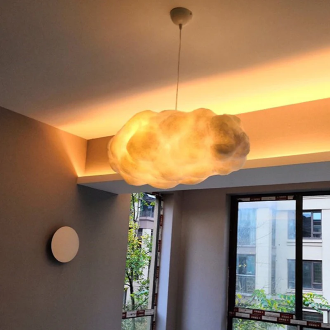 Brehn | Design Cloud LED Pendelleuchte Weiß PVC/Baumwolle - Nimbus