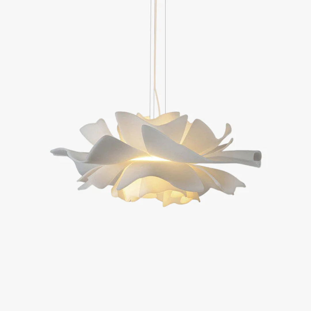 Brehn | Design Pendelleuchte Blume Weiß Metall - Sophia