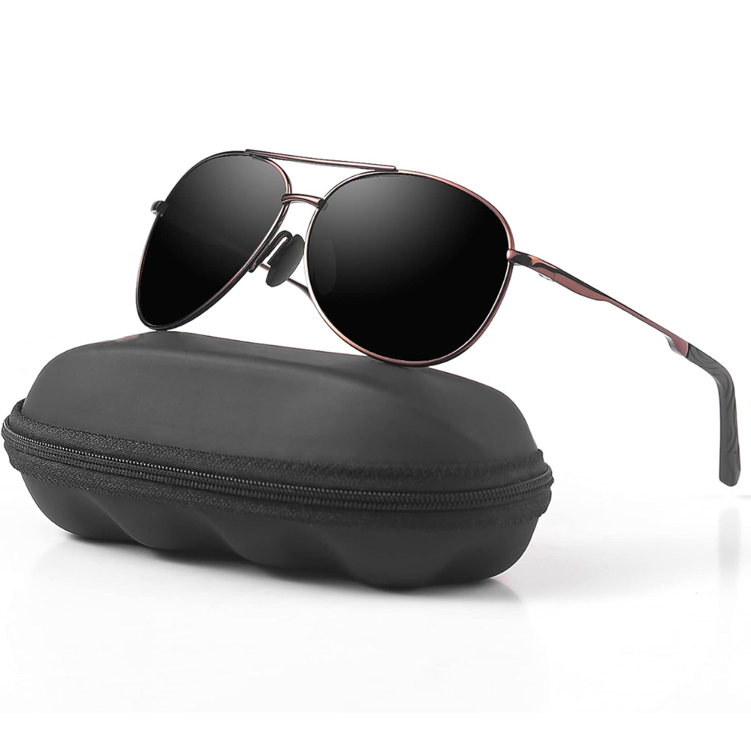Premium polarisierte Aviator-Sonnenbrille - Joey | Brehn