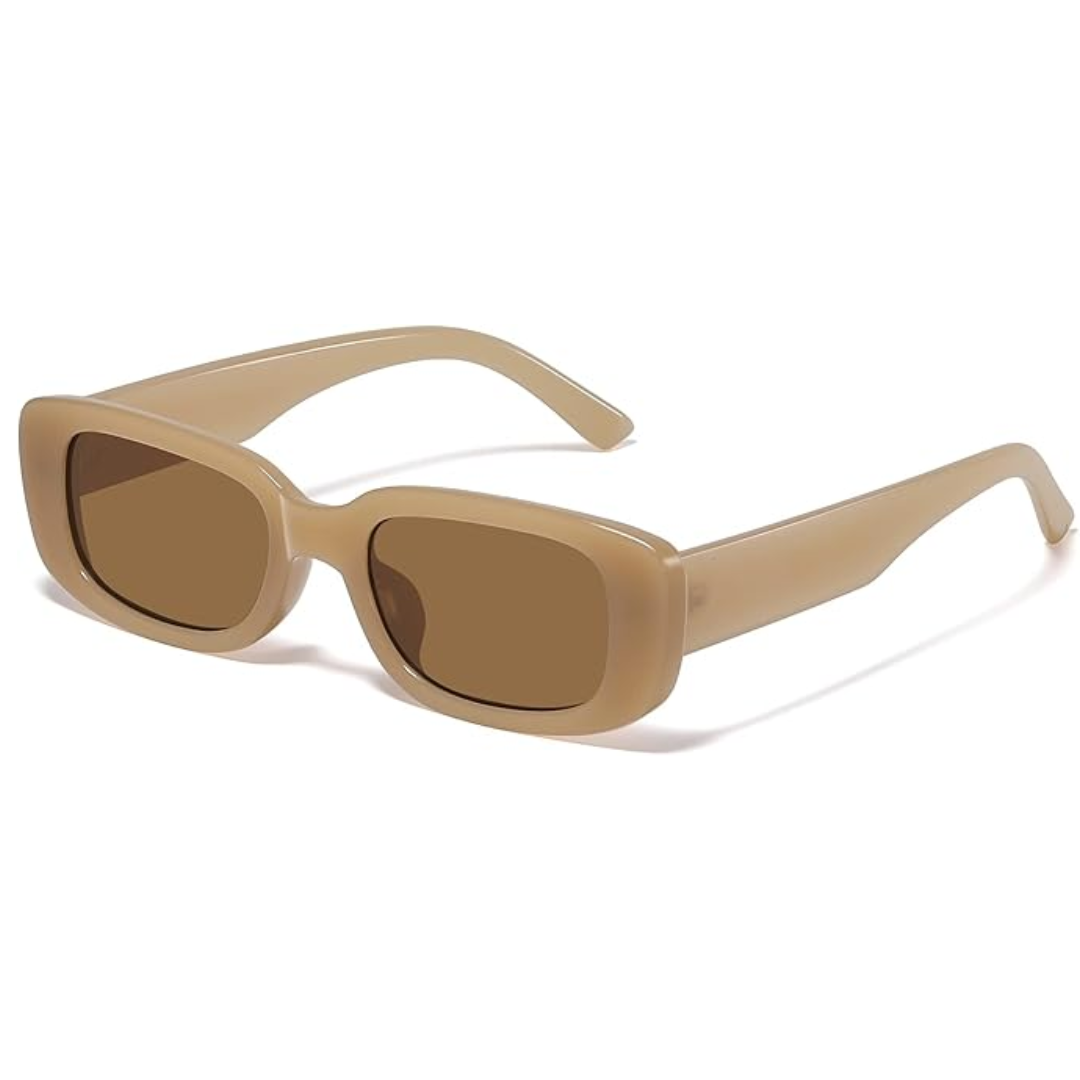 Retro rechteckige Y2K Sonnenbrille - Aria | Brehn