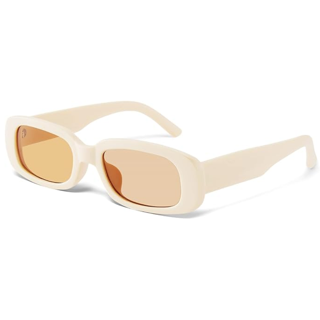 Retro rechteckige Y2K Sonnenbrille - Aria | Brehn