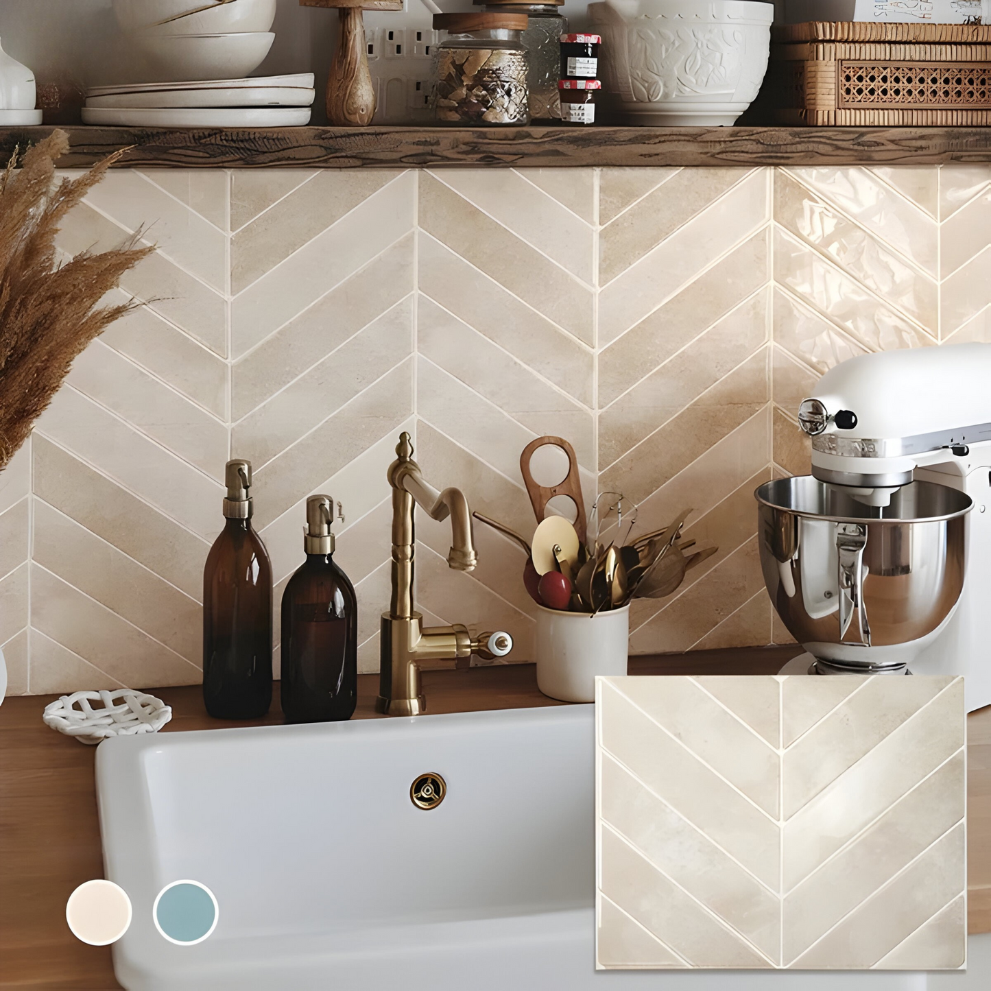 Brehn | Wandzauber 3D Wandfliesen Selbstklebend | Ohne Bohren & Wasserfest | Modernes Design