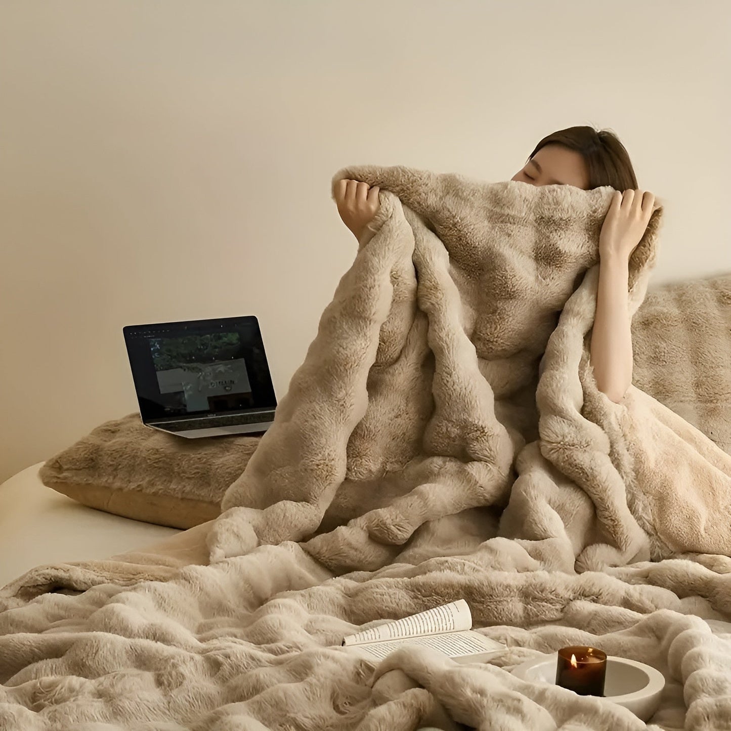 Fleece- und Fleece-Brehnanket – Extra weich und warm | Perfekt für Sofa und Schlafzimmer