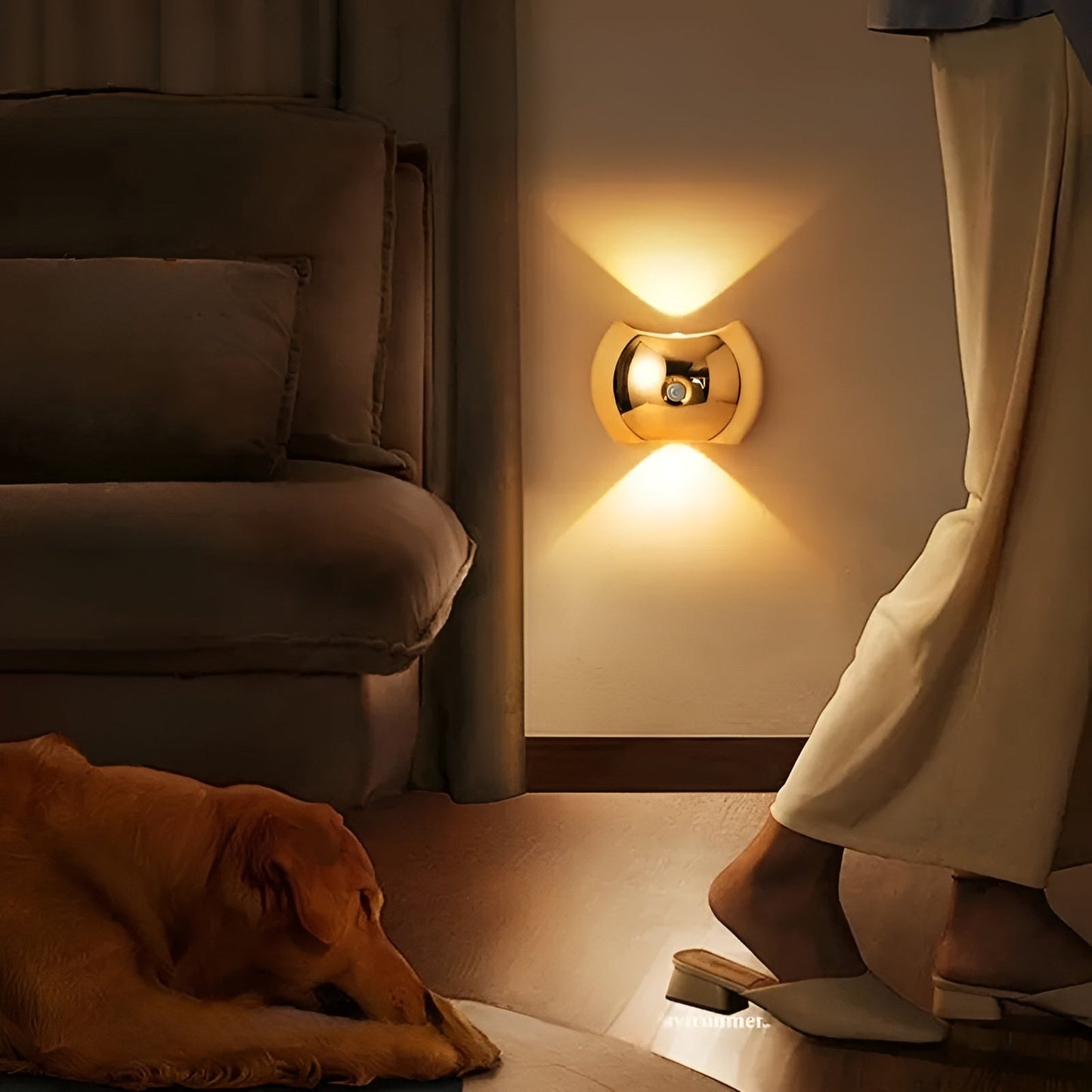 Wandleuchte mit Bewegungsmelder – Dual-LED-Beleuchtung nach oben und unten | Magnetisch & PortaBrehne