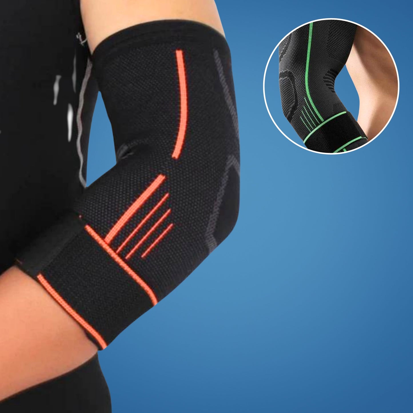 FlexiShield Orthopädische Ellenbogenstütze | Schmerztherapie - Ellenbogenunterstützung - bei Tendinitis - Arthritis - Verletzungsrehabilitation Brehn
