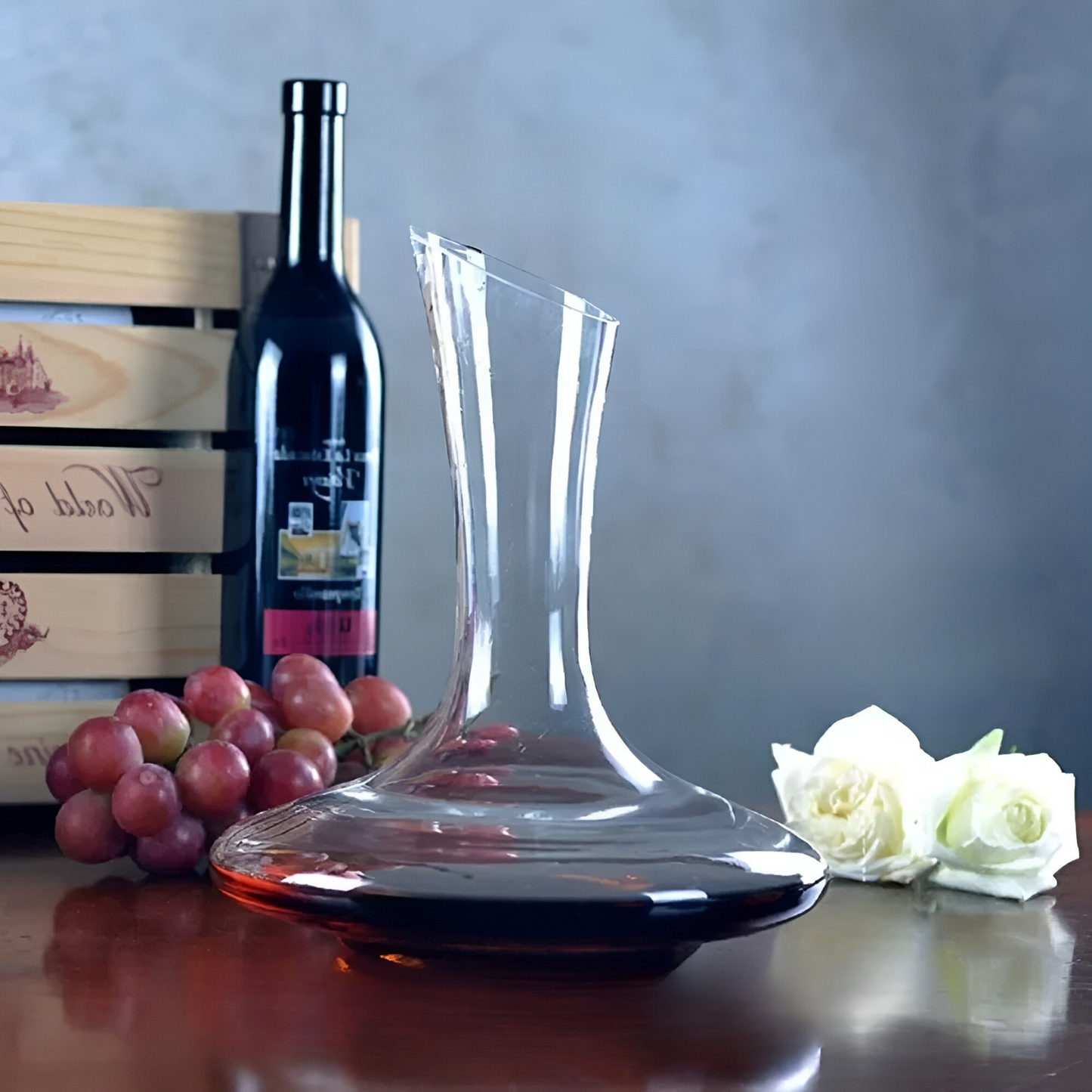 Kristall-Weinkaraffe – Handgefertigt und elegant | 1500 ml Ideal für Bars, Wohnungen und Büros