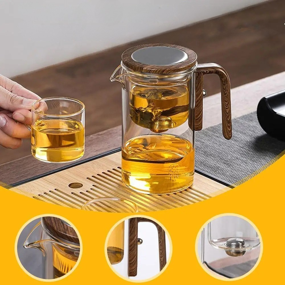 TranquilSip Teekanne – Magnetischer Schalter Filter Glas Teekanne | Brehn
