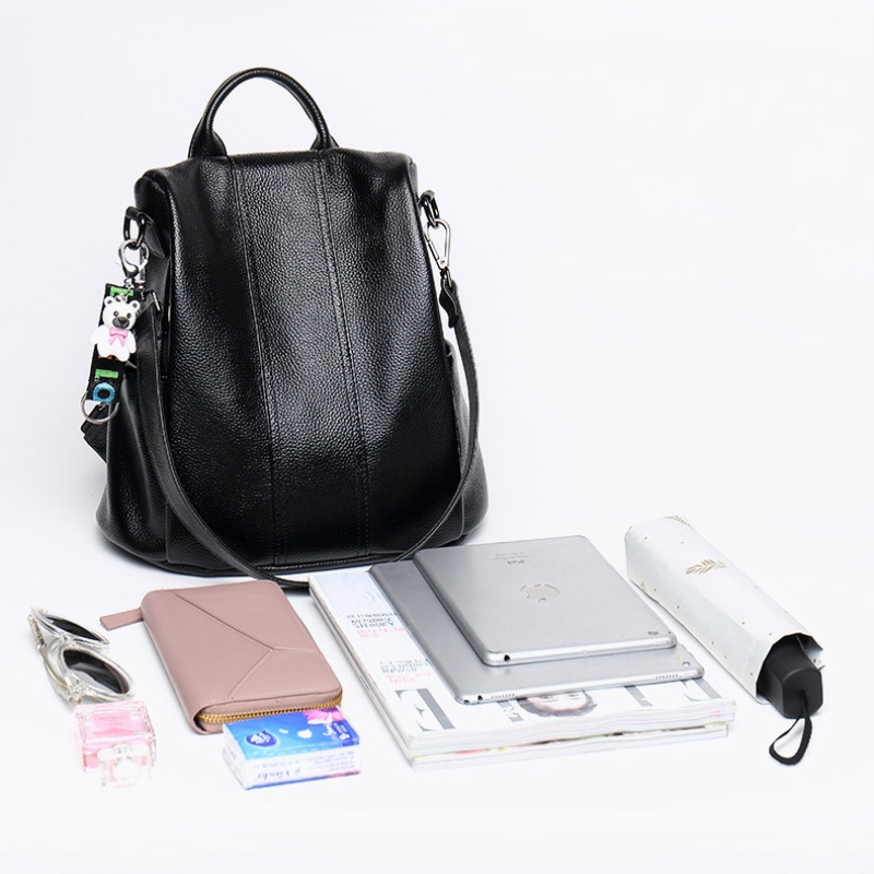 Brehn | Diebstahlresistenter Leder-Rucksack
