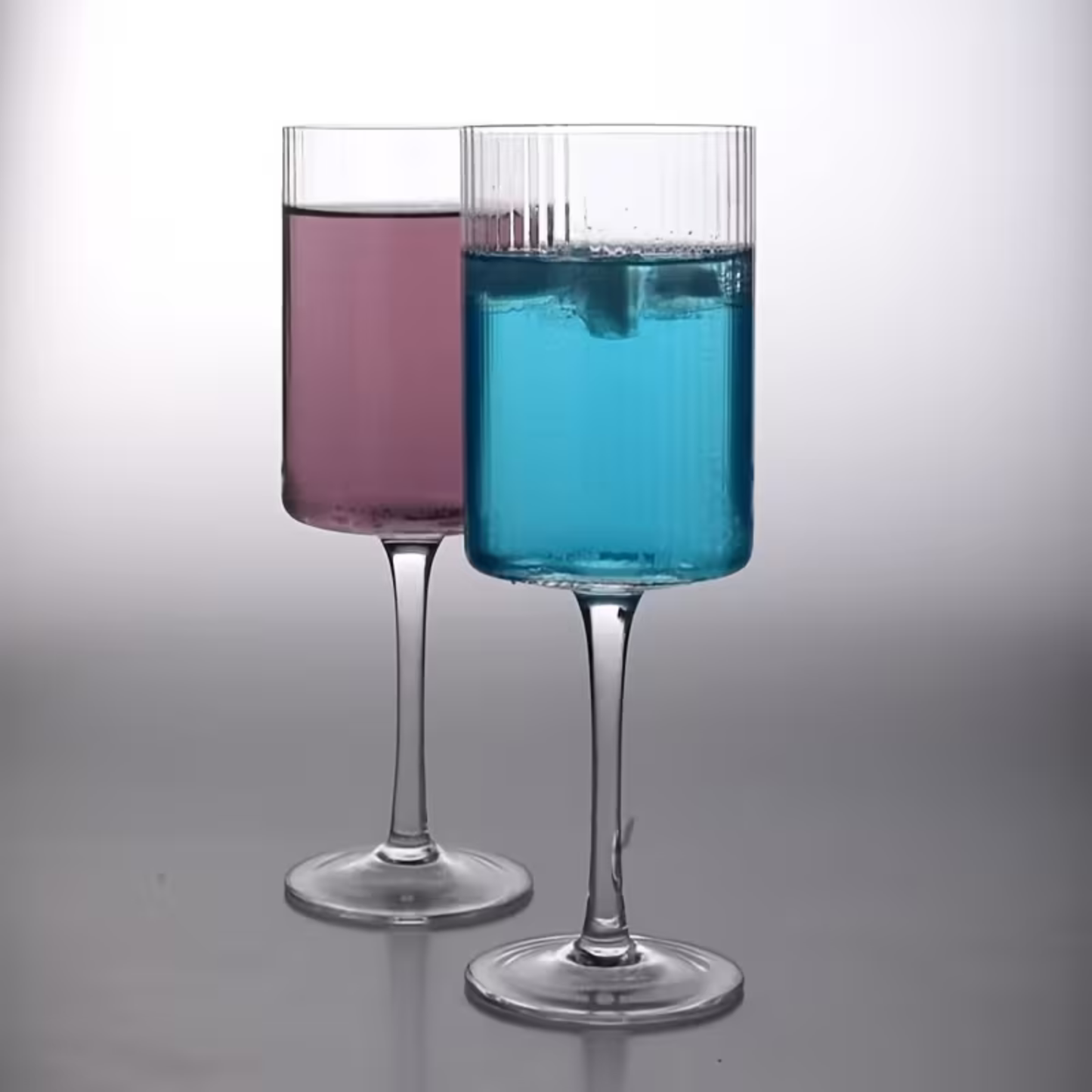 Kristallglas mit Vintage-Rillen – Transparent & Dekorativ | Elegantes Glas für den Alltag und die Taboulé-Kultur