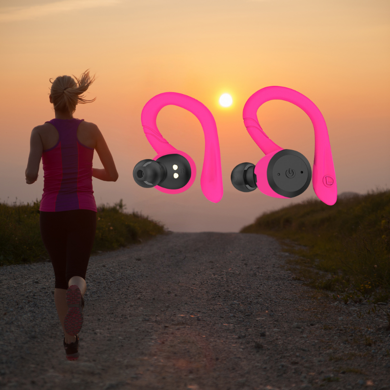 Wasserdichte AudioActive Sport-Ohrhörer – 20 Stunden Wiedergabezeit und Bluetooth