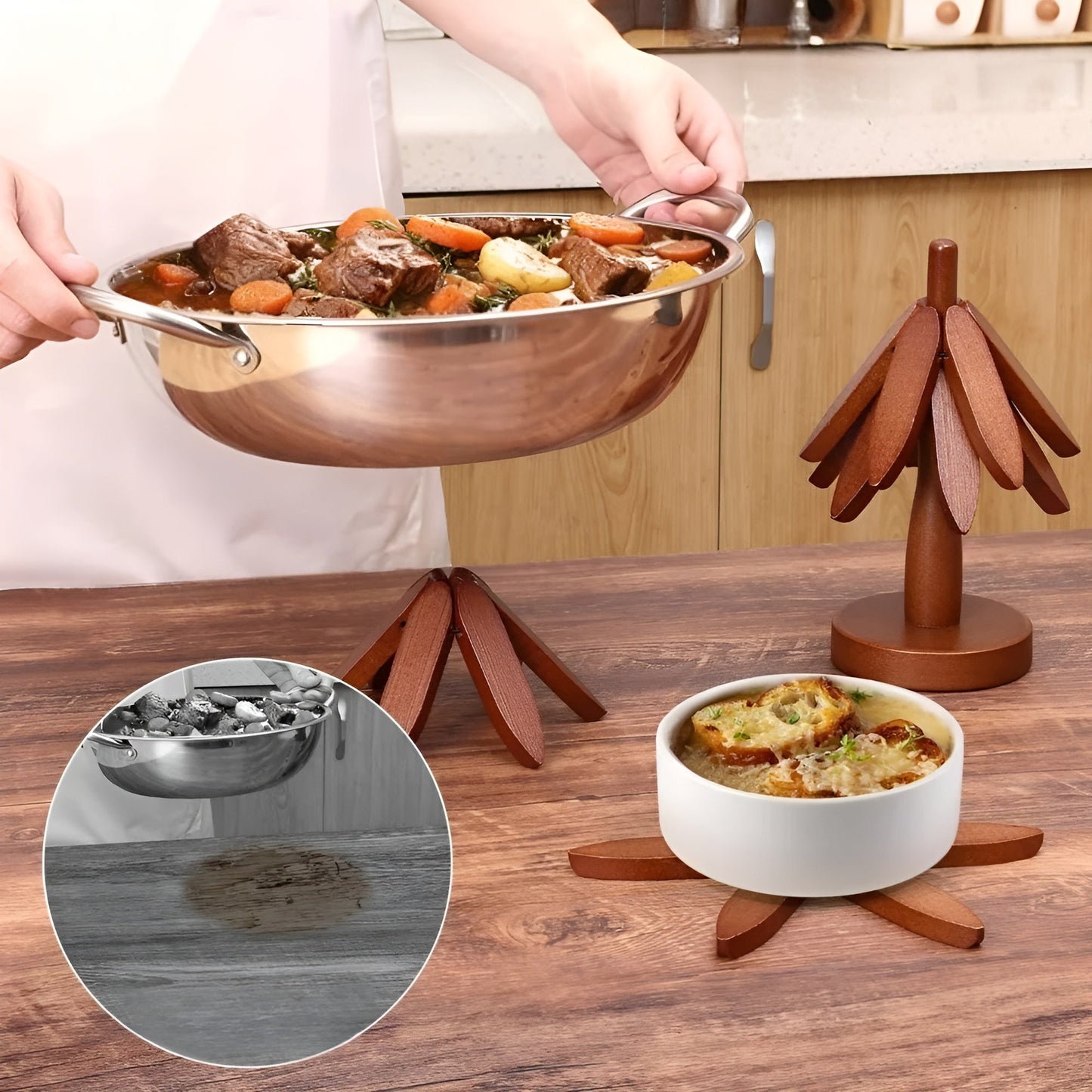 Faltbarer Weihnachtsbaum-Untersetzer – Dekorativ & Praktisch | Ideal für Getränke & Feiertage