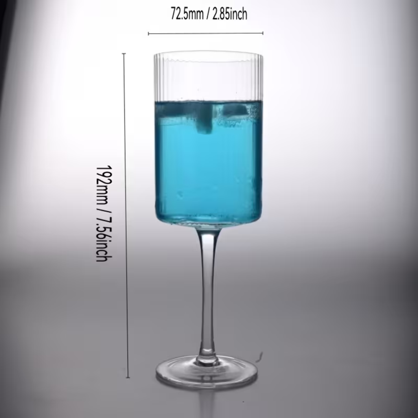 Kristallglas mit Vintage-Rillen – Transparent & Dekorativ | Elegantes Glas für den Alltag und die Taboulé-Kultur