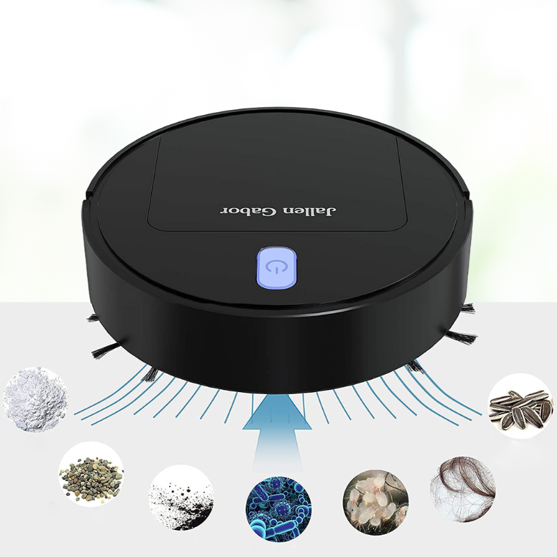 Brehn | Cleanoro S6 Robotstaubsauger | Kompakt & Intelligent | Für Tierhaare, Harte Böden & Teppiche | 2h Laufzeit