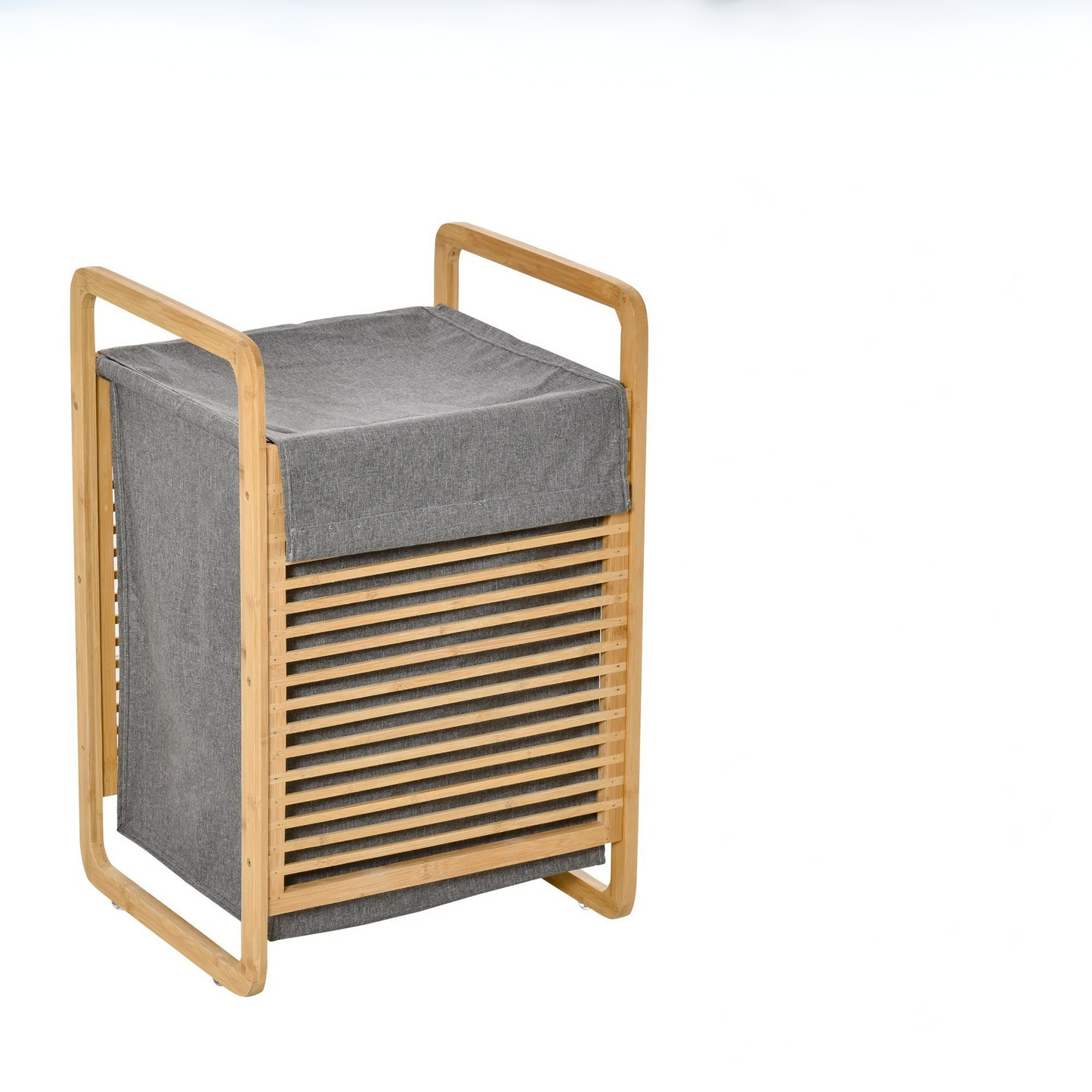 PureWeave Wäschekorb – PortaBrehne Wäschekorb aus Bambus mit Deckel
