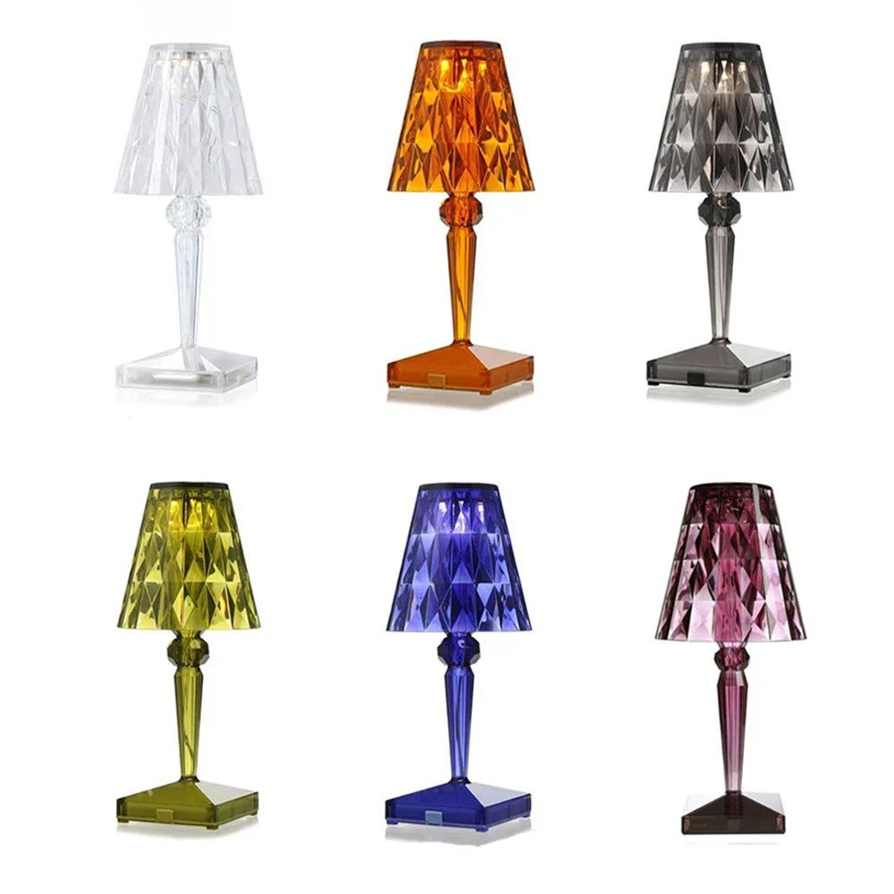 Acryl Kristall Tischlampe – Kunstvolles Design, Dimmbar, Energiesparend, Ideal für Wohnzimmer oder Schlafzimmer | Brehn