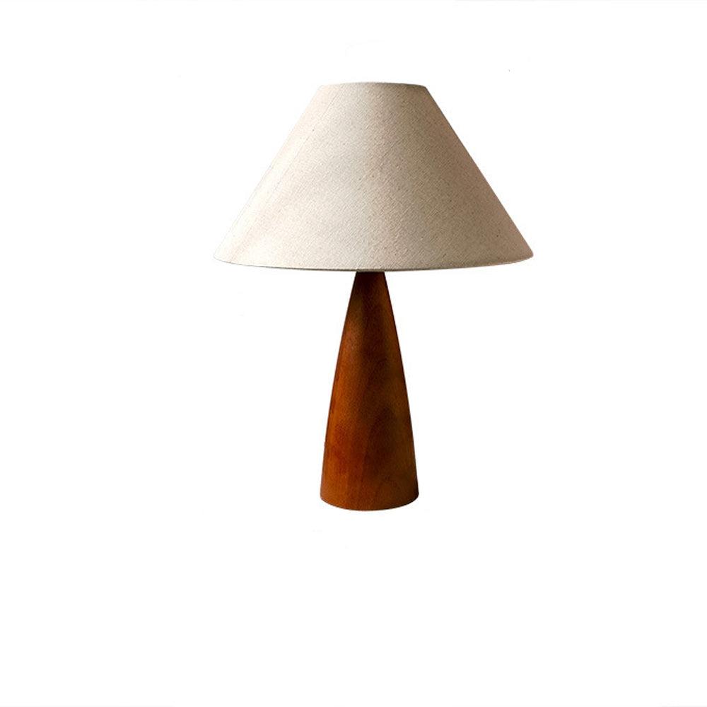 Brehn | HeritageGlow Lampe – Klassische Holz Tischlampe