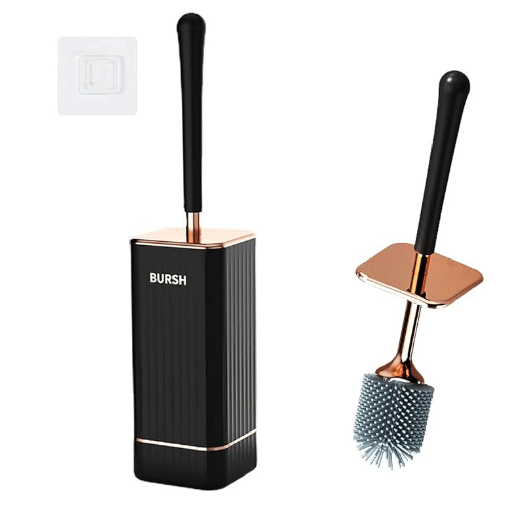 Brehn | Eleganter Flexi-Toilettenbürste mit schnelltrocknendem Wandhalter