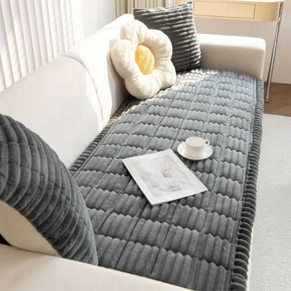 Luxuriöser Plüschbezug für Sofas