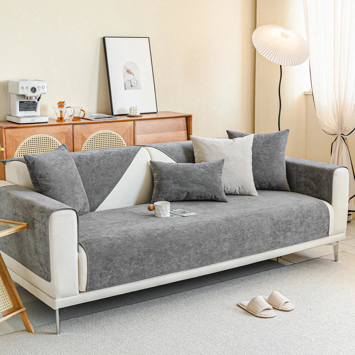 Brehn | SofaShield Luxe Anti-Kratzer Sofa Schutz – Kr kratzfeste Chenille Schutz für Haustiere