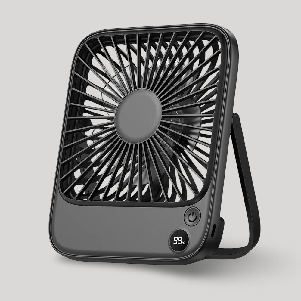 Tragbarer Ventilator mit Akku – 4 Geschwindigkeitsstufen | Brehn