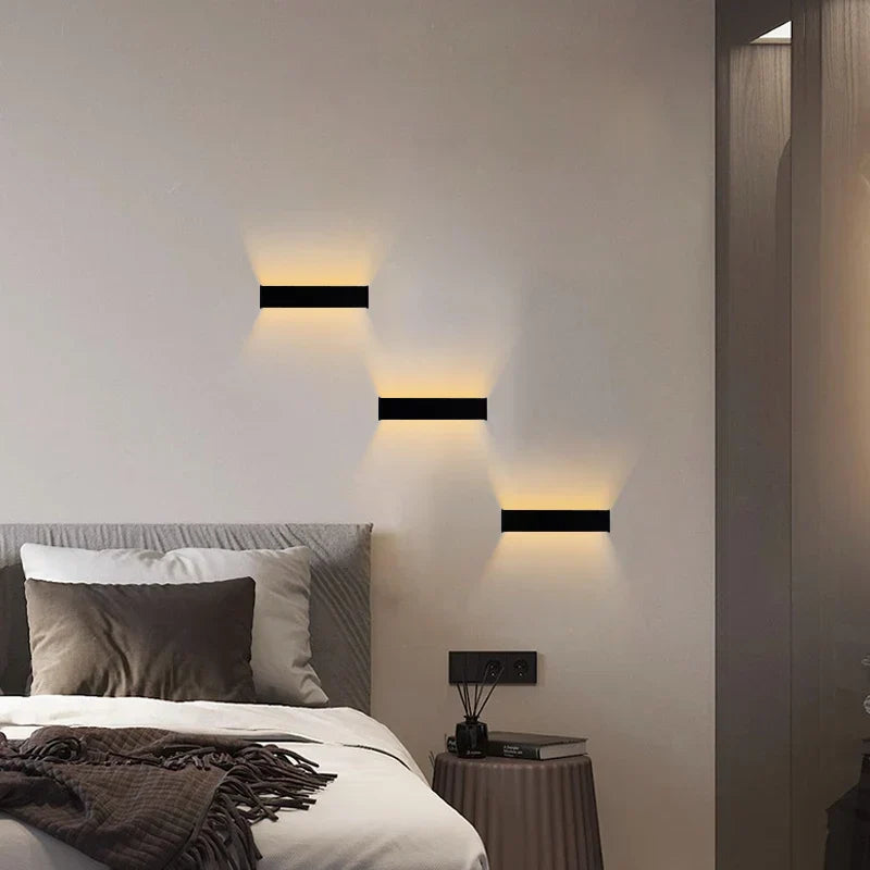 Moderne Lange Wandleuchte LED für Wohnzimmer – Minimalistische Wandlampe Design | Brehn