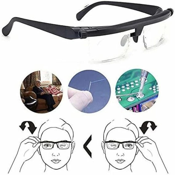 Verstellbare Fokussierungsbrille für Nah- und Fernsicht | Brehn