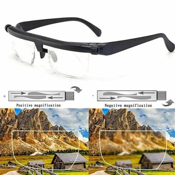 Verstellbare Fokussierungsbrille für Nah- und Fernsicht | Brehn