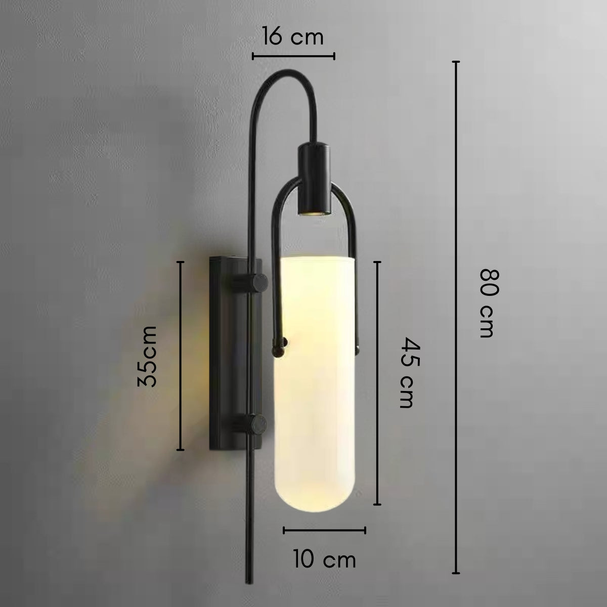 Brehn | Industrielle Glaswandlampe