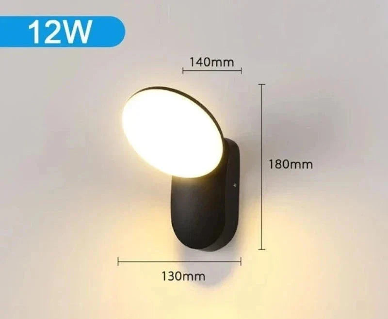 Moderne LED Verandaleuchte mit Bewegungsmelder - Wasserdichte Außenbeleuchtung, energiesparend, ideal für Terrasse und Eingang | Brehn