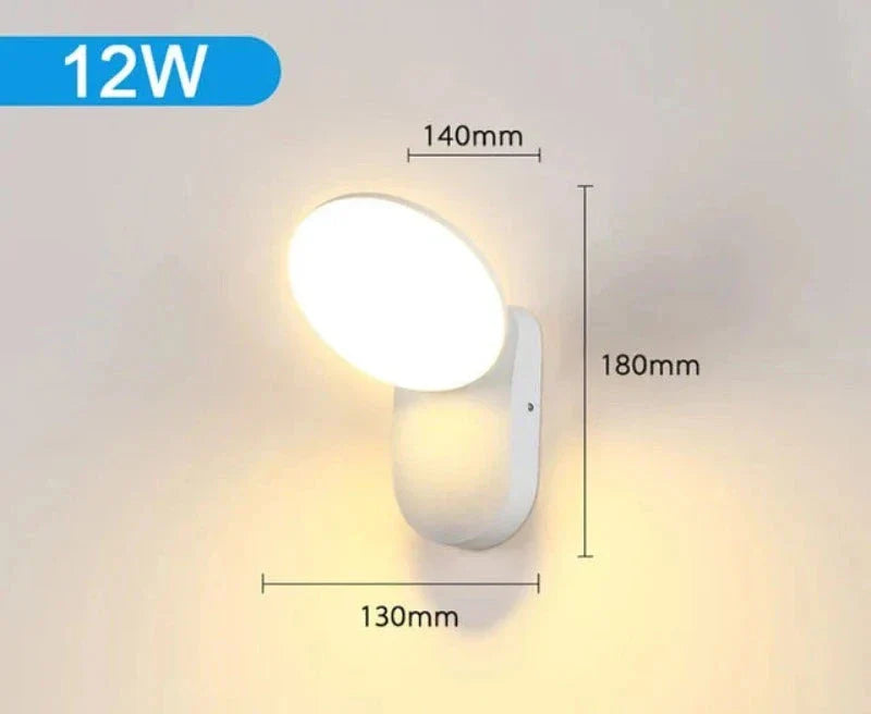 Moderne LED Verandaleuchte mit Bewegungsmelder - Wasserdichte Außenbeleuchtung, energiesparend, ideal für Terrasse und Eingang | Brehn